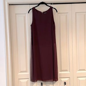 Le Chateau sleeveless blouse, sheer bottom